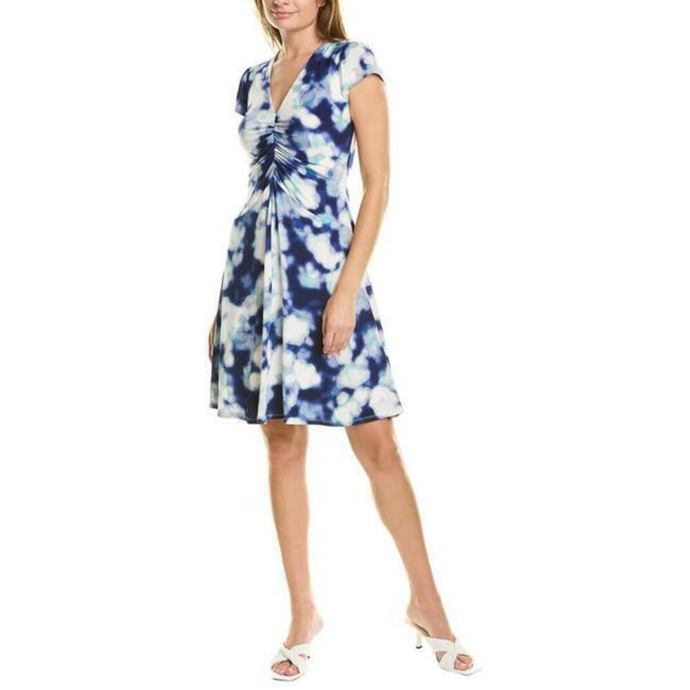 Maggy London Ruched Mini Short Casual Dress $168 size 6